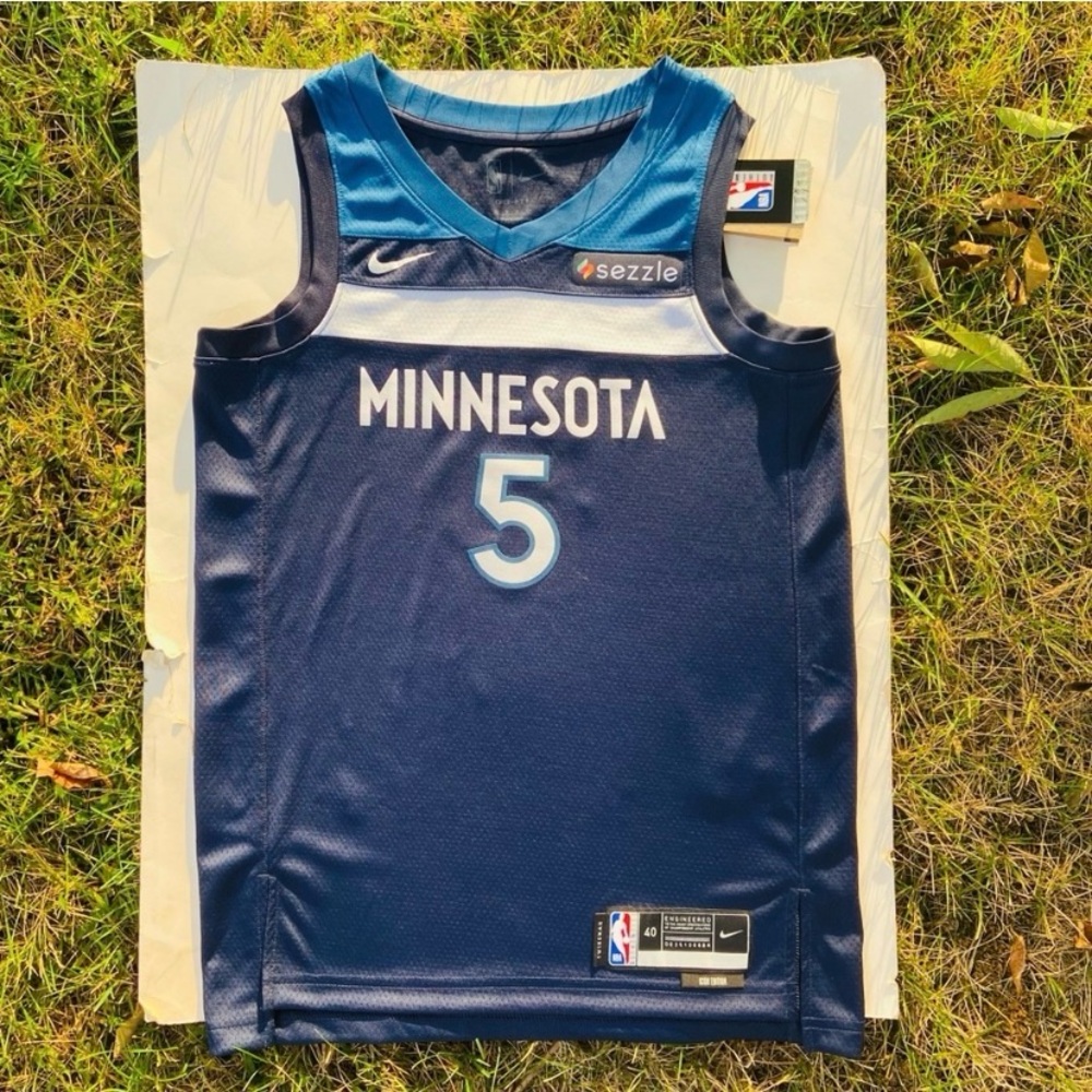 Nike Anthony Edwards Minnesota Timberwolves Swingman Icon Jersey Brand New